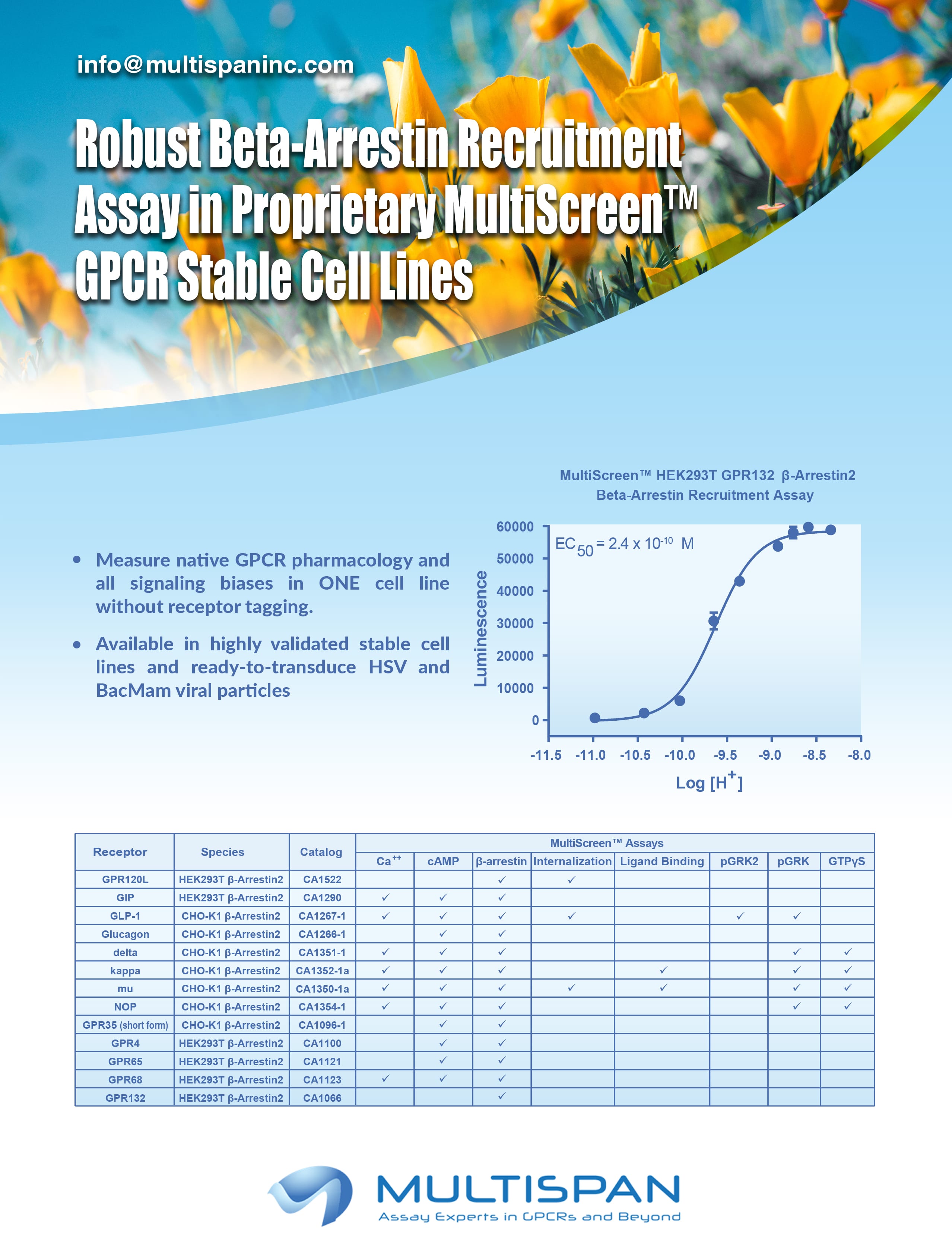 New Cell-based Assays Developed by Multispan